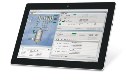 帶軟件的平板電腦的形象 Batch-PMS